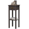 CIPACHO 2-Tier Side Table with Drawer and Shelf, End Table for Living Room and Hallway, Coffee - 2 of 4