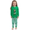 Looney Tunes Bugs Bunny, Lola Bunny, Tweety Bird, Tazmanian Devil Christmas Tight Fit Family Pajama Set Green - 4 of 4