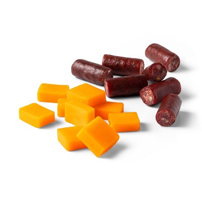 Cheddar Cheese & Beef Sausage Protein Pack Quick Bite - 4.5oz/3ct - Good & Gather™