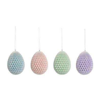 Gallerie II LG Honeycomb Egg Easter Ornaments A/4