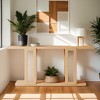 Hommoo Long Console Table with Acrylic Base - 2 of 4