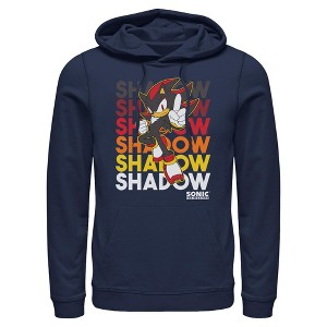 Mens Sonic the Hedgehog Shadow Stack Lightweight Hoodie - 1 of 4