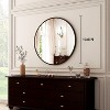 Beautyolove Round Mirror 19.6 Black Wall Mounted Circle Mirrors Vanity Mirror with Brushed Aluminum Alloy Frame Modern Decoration - 4 of 4