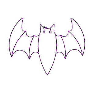 Celebrations Purple 120 CT 15 in. LED Prelit Illuminated Bat Halloween Decor - Case of 8 - 1 of 2