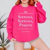 Simply Sage Market Women's Graphic Sweatshirt Sorrows Sorrows Prayer - image 2 of 3