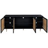 Sideboard with Rattan Buffet Console Table, Storage for Kitchen Dining Living Hallway - 4 of 4
