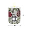 Briarwood Lane Christmas Flameless Candle 6x3 Patterned Ornaments Flameless Candle with Timer for Christmas - 2 of 4