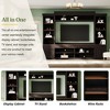 Whisen Ample Storage Space TV Stand with Adjustable Shelves, Wall Unit Set with Bridge for TVs Up to 75'' - 3 of 4
