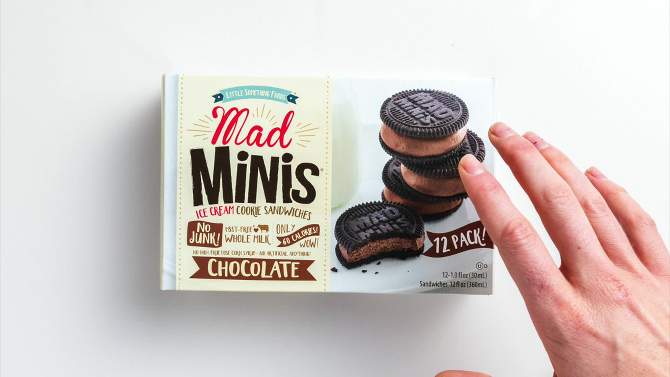 Mad Minis Vanilla Ice Cream Cookie Sandwich - 12ct, 2 of 10, play video