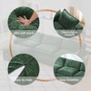 Whizmax 3-Seater Comfort Velvet Sofa, L-Shaped Long Sofa, Deep Seat with Footstool, Suitable for Bedroom, Living Room and Study - 3 of 4