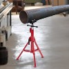 COZONY Adjustable Pipe Stand, 28-52 Inch Height V Head 4 Ball Transfer for 1/8-12 Inch Pipe Welding Fabrication - 2 of 4