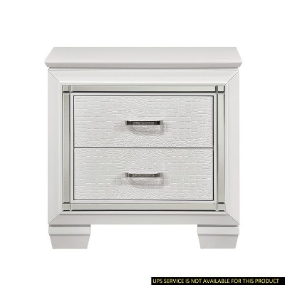 NicBex Nightstand with Drawers,1pc Side Table with Pulls  and Multi -colored Finish,Bedside Table for Bedroom,Living Room