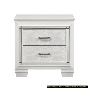 NicBex Nightstand with Drawers,1pc Side Table with Pulls  and Multi -colored Finish,Bedside Table for Bedroom,Living Room - 1 of 4