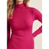 VENUS Womens Mock Neck Sweater Dress - 3 of 4