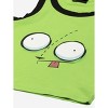 Invader Zim Gir Sleeveless Green Cropped Tank Top - 2 of 4