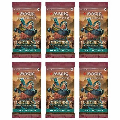 Magic the Gathering 6 Packs MTG Draft Booster Pack Lot MTG Lord of the Rings Tales of the Middle-Earth