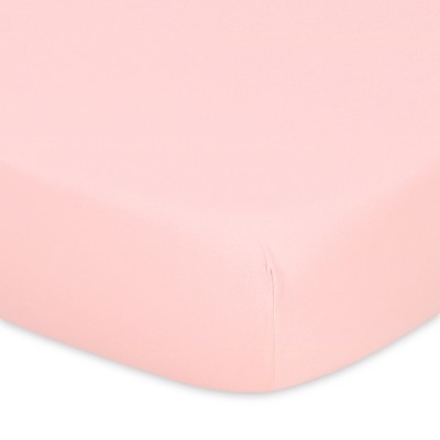 Cottage Floral Pink Organic Cotton Jersey Crib Sheet Set