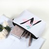 Unique Bargains Large Capacity Zipper Personalized Small Makeup Bag White - 3 of 4