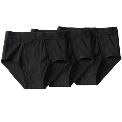 Hanes Premium Men's Big & Tall Classic Boxer Briefs 3pk - Black