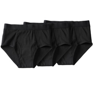 KingSize Men's Big & Tall Classic Cotton Briefs 3-Pack - 1 of 4
