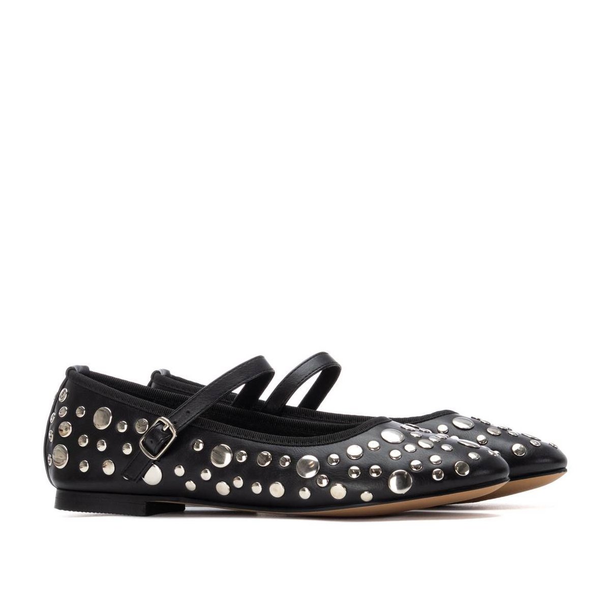 Обувь XTI Women's pointy toe ballerina flats 144651 BLACK 6 — фото 4