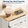 Fluted Dresser for Bedroom with 5 Large Drawers, 42.9'' Tall Chest, Engineered Wood, Spacious Clothes Storage Cabinet, Scratch and Water Resistant - 4 of 4