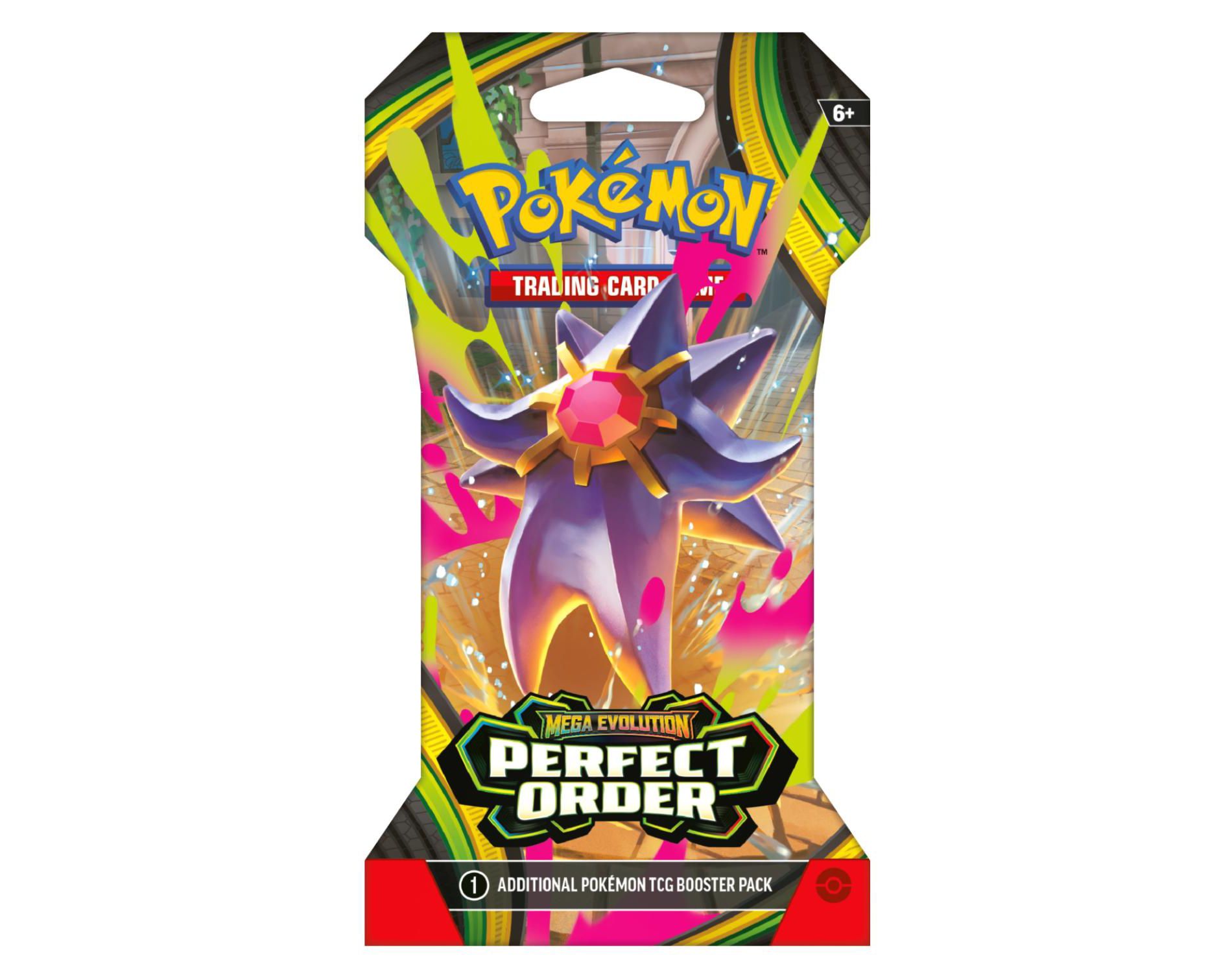 Pokemon ME3 Perfect Order Sleeved Booster Pack | Mega Starmie