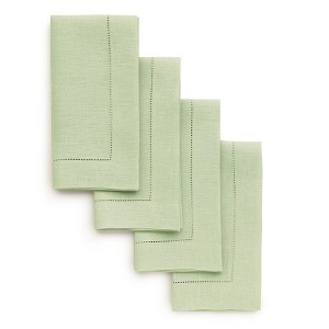 Solino Home Linen Classic Hemstitch Dinner Napkins - 1 of 4