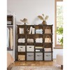 Cube Storage Organizer, Set of 16 Plastic Cubes, Cube Shelf, Book Shelf, Closet Organizers and Storage, Room Organization, 12.2 x 48.4 x 48.4 Inches - 3 of 4