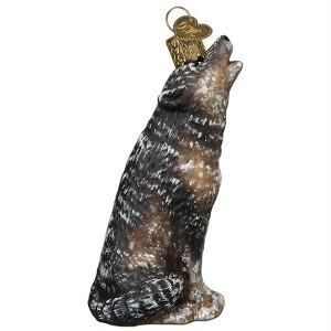 Old World Christmas Blown Glass Ornament for Christmas Tree, Vintage Howling Wolf - 1 of 4