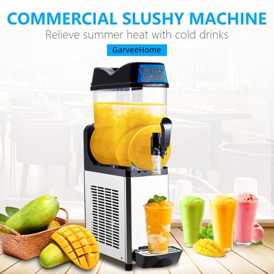 12L Commercial Slushy Machine, One Tank 3.2 Gal Margarita Machine, 430W Frozen Drink Machine, Ideal for Restaurants Bars Pool Parties