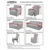 Checkerboard Recliner Slipcover - Madison Industries - 4 of 4