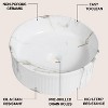 JONATHAN Y Element 14.75 in. W x 14.75 in. D Modern Designer Round Fluted Ceramic Bathroom Vessel Sink - 3 of 4