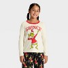 Girls' 2pc The Grinch Christmas Cozy Pajama Set with Socks - Black - 3 of 4