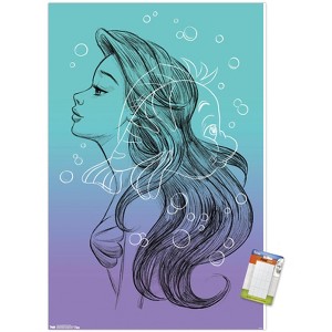 Trends International Disney The Little Mermaid - Sketch Unframed Wall Poster Prints - 1 of 4