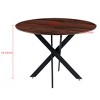 Cross Leg Modern Dining Table, with Round or Square Table Top, Pedestal Dining Table, End Table Leisure Coffee Table - 2 of 4