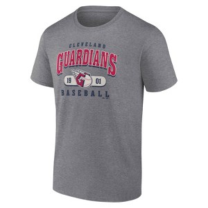 MLB Cleveland Guardians Men's Gray Bi-Blend Short Sleeve T-Shirt - 1 of 3