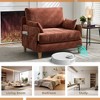PAGED Convertible 3-in-1 Accent Lounge Chair Bed with Side Pockets & 3 Pillows,Upholstered Sleeper Chair Sofa for Living Room,Study - 3 of 4