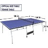 8ft Mid-Size Professional Table Tennis Tables,Foldable & Portable Design,Ping Pong Table Set Included Net, 2 Table Tennis Paddles and 3 Balls - 4 of 4