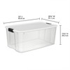 Sterilite 116 Quart Ultra Latching Clear Plastic Storage Tote Container, 16 Pack - image 3 of 4