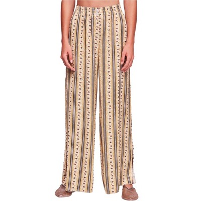 Free People Womens Floral Print Casual Wide Leg Pants