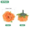 Unique Bargains Silk Plastic Small Faux Rose Artificial Flower Heads 1.2 inch - 3 of 4