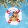 Polarx 3.25 In Who Saved Who Picture Frame Ornament Christmas Tree Ornament , Christmas Decor Free Standing Cat Dog (1PC) - 2 of 4