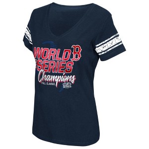 G-III Sports Womens Red Sox 2018 World Series Graphic T-Shirt, Blue, Large - 1 of 1