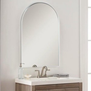 PAGED 24x36 Inch Vanity Mirror Arched Bathroom Mirror with Metal Frame, Wall Mirror for Bathroom, Dressing Room - 1 of 4