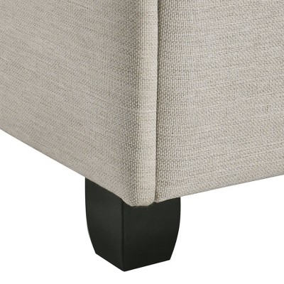 White Queen Upholstered Storage Bed with Tufted Headboard and Drawers
