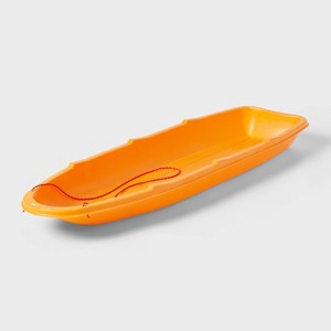 66" Plastic Family Sled with Rope Orange - Sun Squad™: Polyethylene Material, 500 lb Capacity - 1 of 3
