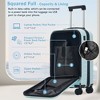 Coolife Front Opening Luggage Set 3 Piece, Hardside Carry on Suitcase with USB Port, Expandable Luggage with Handle Bag Spinner Wheels TSA Lock - 4 of 4
