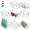 mDesign Plastic Bath Vanity Storage Organizer Bin with Handles - 2 of 4