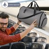 Costway 2 in 1 Duffel Storage Bag Hanging Suit Travel Bag w/ Shoe Compartment & Strap - 4 of 4